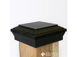 6x6 Post Cap (True 6”) – Black Flat Top – 10 Year Warranty 6x6 Post Cap (True 6”) – Black Flat Top – 10 Year Warranty