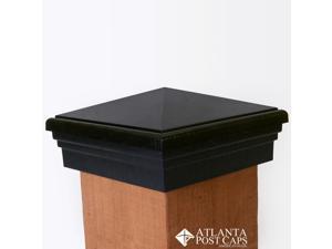 6x6 Post Cap (True 6”) – Black Pyramid Top – 10 Year Warranty 6x6 Post Cap (True 6”) – Black Pyramid Top – 10 Year Warranty