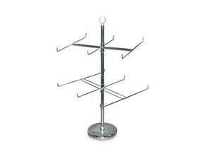 Retail Store Display Hanging Counter Top Spinner Rack - 2-Tier Wire 25”H Retail Store Display Hanging Counter Top Spinner Rack - 2-Tier Wire 25”H
