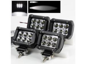 4 x 4" 18W 6 High Power CREE LED Flood Pattern Off Road Roof Light Bar Fog/Work/Driving Lamp 4 x 4" 18W 6 High Power CREE LED Flood Pattern Off Road Roof Light Bar Fog/Work/Driving Lamp
