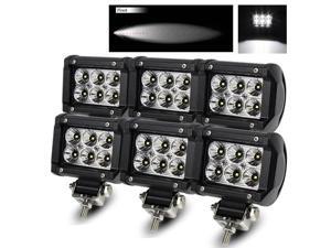 ModifyStreet 6 x 4" 18W 6 High Power CREE LED Flood Pattern Off Road Roof Light Bar Fog/Work/Driving Lamp ModifyStreet 6 x 4" 18W 6 High Power CREE LED Flood Pattern Off Road Roof Light Bar Fog/Work/Driving Lamp