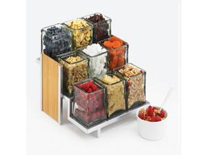 13.75W x 13.75D x 7H Eco Modern 9 Jar Display 1 Ct 13.75W x 13.75D x 7H Eco Modern 9 Jar Display 1 Ct