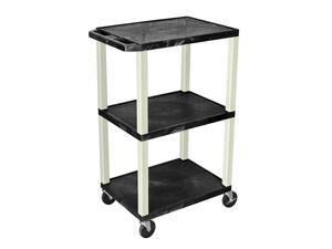 Black 18D x 24W x 42H Tuffy Cart with Black Leg Black 18D x 24W x 42H Tuffy Cart with Black Leg