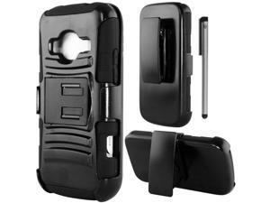For ZTE Concord 2 II Z730 Robotic Armor Design Belt Clip Holster Kickstand Phone Protector Cover Case Accessory with Stylus Pen For ZTE Concord 2 II Z730 Robotic Armor Design Belt Clip Holster Kickstand Phone Protector Cover Case Accessory with Stylus Pen