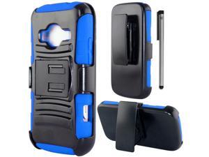 For ZTE Concord 2 II Z730 Robotic Armor Design Belt Clip Holster Kickstand Phone Protector Cover Case Accessory with Stylus Pen For ZTE Concord 2 II Z730 Robotic Armor Design Belt Clip Holster Kickstand Phone Protector Cover Case Accessory with Stylus Pen