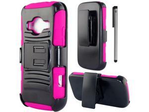 For ZTE Concord 2 II Z730 Robotic Armor Design Belt Clip Holster Kickstand Phone Protector Cover Case Accessory with Stylus Pen For ZTE Concord 2 II Z730 Robotic Armor Design Belt Clip Holster Kickstand Phone Protector Cover Case Accessory with Stylus Pen