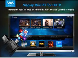 Viaplay Via-TV T1 Android Mini PC Smart TV Stick Dongle Box Dual Core Cortex - KODI(XBMC) 16.1 JARVIS Fully Loaded Viaplay Via-TV T1 Android Mini PC Smart TV Stick Dongle Box Dual Core Cortex - KODI(XBMC) 16.1 JARVIS Fully Loaded