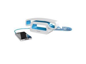 Swissvoice CH01 ePure Corded Handset with Base for Smartphones, White/Blue Swissvoice CH01 ePure Corded Handset with Base for Smartphones, White/Blue