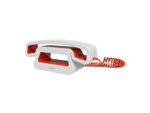 Swissvoice CH01 ePure Corded Handset with Base for Smartphones, White/Orange Swissvoice CH01 ePure Corded Handset with Base for Smartphones, White/Orange