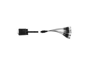 Hosa Technology 7" VGA Breakout Cable, 15 Pin VGA Male to Five BNC Male #RGB5007 Hosa Technology 7" VGA Breakout Cable, 15 Pin VGA Male to Five BNC Male #RGB5007