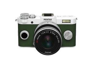 PENTAX Q-S1 Mirrorless Digital Camera w/5-15mm Lens - Pure White/Khaki Green PENTAX Q-S1 Mirrorless Digital Camera w/5-15mm Lens - Pure White/Khaki Green