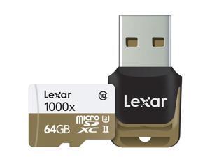 Lexar 64GB Class 10 UHS-II U3 microSDXC Memory Card #LSDMI64GCBNL1000R Lexar 64GB Class 10 UHS-II U3 microSDXC Memory Card #LSDMI64GCBNL1000R
