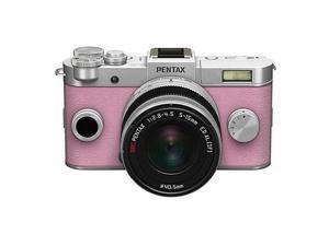 PENTAX Q-S1 Mirrorless Camera w/5-15mm Lens - Silver/Pale Pink #06969 PENTAX Q-S1 Mirrorless Camera w/5-15mm Lens - Silver/Pale Pink #06969
