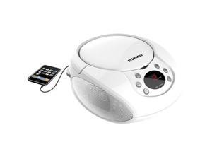 Sylvania Portable CD Boombox with AM/FM Radio (White) #SRCD261WHITE Sylvania Portable CD Boombox with AM/FM Radio (White) #SRCD261WHITE
