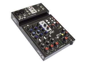 Peavey PV 6 Compact USB Pro Audio Mixer #03612570 Peavey PV 6 Compact USB Pro Audio Mixer #03612570