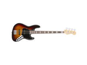 Fender American Elite Jazz Bass Guitar, 3-Color Sunburst #0197000700 Fender American Elite Jazz Bass Guitar, 3-Color Sunburst #0197000700