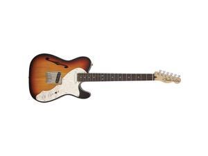 Fender Deluxe Telecaster Thinline Guitar, Rosewood Fingerboard, 3-Color Sunburst Fender Deluxe Telecaster Thinline Guitar, Rosewood Fingerboard, 3-Color Sunburst
