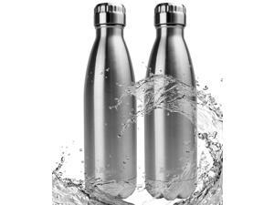 Bruntmor BRBF2 Double Wall Vacuum Insulated 18/10 Stainless Steel Water Bottle 17 oz - Set of 2 Bruntmor BRBF2 Double Wall Vacuum Insulated 18/10 Stainless Steel Water Bottle 17 oz - Set of 2