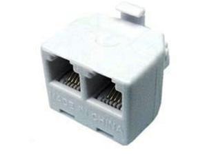 Cables Unlimited UTP-2400 RJ11 Male to 2 Female Adapter (1 Inch, Gray Cables Unlimited UTP-2400 RJ11 Male to 2 Female Adapter (1 Inch, Gray