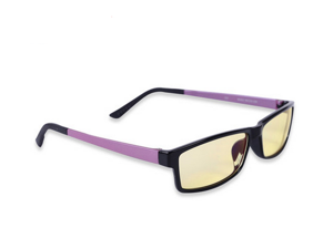 CORN Optiks YJ-2 Full Rim Advanced Video Gaming Eyewear Glasses with Headset Compatibility and Amber Lens Tint,flexible Beta Memory Polymer. (New version purple ) CORN Optiks YJ-2 Full Rim Advanced Video Gaming Eyewear Glasses with Headset Compatibility and Amber Lens Tint,flexible Beta Memory Polymer. (New version purple )