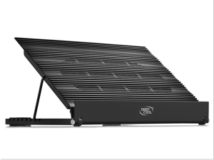 DEEPCOOL N9 EX Laptop Cooling Pad up to17" 8 Adjustable Using Angles Dual 140mm Fan speed adjustable Pure Aluminum Panel DEEPCOOL N9 EX Laptop Cooling Pad up to17" 8 Adjustable Using Angles Dual 140mm Fan speed adjustable Pure Aluminum Panel