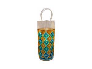 Wave 1C Blue-Gold - Freezable Chill It Bottle Bag Wave 1C Blue-Gold - Freezable Chill It Bottle Bag