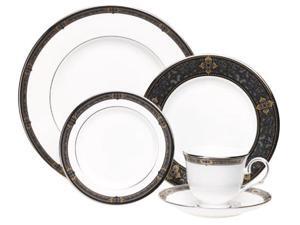 Lenox Vintage Jewel Platinum-Banded Bone China 5-Piece Place Setting, Service for 1 Lenox Vintage Jewel Platinum-Banded Bone China 5-Piece Place Setting, Service for 1