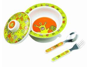Sugarbooger Covered Bowl Gift Set, Hungry Monsters Sugarbooger Covered Bowl Gift Set, Hungry Monsters