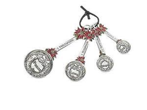 Ganz Poinsettia Measuring Spoons Ex21673 Ganz Poinsettia Measuring Spoons Ex21673