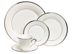 Lenox Solitaire White Platinum-Banded 5-Piece Place Setting, Service for 1 Lenox Solitaire White Platinum-Banded 5-Piece Place Setting, Service for 1