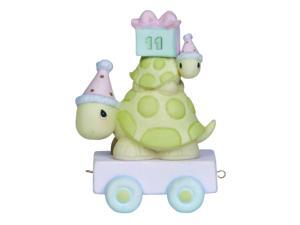Precious Moments, Birthday Gifts, "Take Your Time It's Your Birthday", Birthday Train Age 11, Bisque Porcelain Figurine, Precious Moments, Birthday Gifts, "Take Your Time It's Your Birthday", Birthday Train Age 11, Bisque Porcelain Figurine,