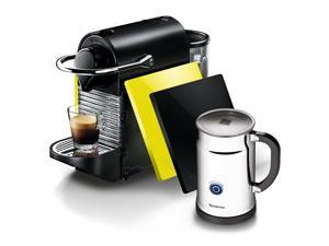 Pixie Aeroccino Plus Bundle Automatic Espresso Maker with Thermoblock Heating Element and Programmable Coffee Volume Set Pixie Aeroccino Plus Bundle Automatic Espresso Maker with Thermoblock Heating Element and Programmable Coffee Volume Set