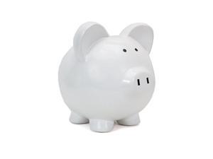 Child to Cherish Boss Hog Piggy Bank, White Child to Cherish Boss Hog Piggy Bank, White