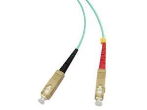 LC / SC, Multimode, Duplex Fiber Optic Cable, 10-Gigabit Aqua, 50/125, 5 Meter LC / SC, Multimode, Duplex Fiber Optic Cable, 10-Gigabit Aqua, 50/125, 5 Meter