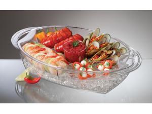 PRODYNE AB7 BUFFET ON ICE 4 COMPARTMENT VENTED FOOD TRAY PRODYNE AB7 BUFFET ON ICE 4 COMPARTMENT VENTED FOOD TRAY