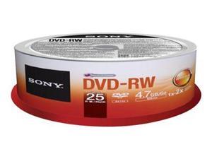 Sony 25DMW47SP - DVD-RW x 25 - 4.7 GB Sony 25DMW47SP - DVD-RW x 25 - 4.7 GB