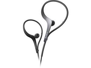 Black Sports Headphones with Adjustable Ear Loop Black Sports Headphones with Adjustable Ear Loop