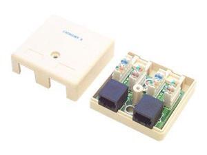 Startech.com Dual Cat 5e Rj45 Wall Jack Ivory Startech.com Dual Cat 5e Rj45 Wall Jack Ivory