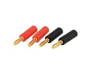 4 Pcs Screw Type Audio Speaker Connector Banana Plug Mmjkn 4 Pcs Screw Type Audio Speaker Connector Banana Plug Mmjkn