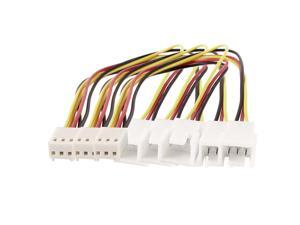 3 Pcs 3 Pin Female to Dual Male PC Cooling Fan Y Splitter Extension Cable 20cm 3 Pcs 3 Pin Female to Dual Male PC Cooling Fan Y Splitter Extension Cable 20cm