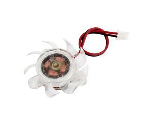 Video Card Desktop 2 Pin Connector 4cm Dia Plastic Heatsink Cooler Fan Clear Video Card Desktop 2 Pin Connector 4cm Dia Plastic Heatsink Cooler Fan Clear