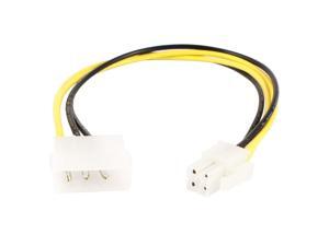 10" 4 Pin IDE Male to ATX 4 Pin Female M/F Computer Power Supply Extension Cable 10" 4 Pin IDE Male to ATX 4 Pin Female M/F Computer Power Supply Extension Cable