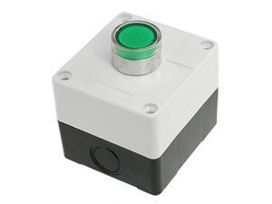 AC 110V Green Signal Light NO Momentary Push Button Switch Station Box AC 110V Green Signal Light NO Momentary Push Button Switch Station Box