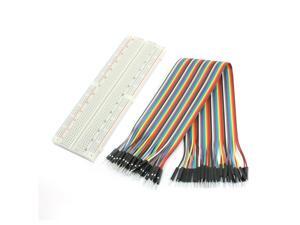 165mm x 55mm Solderless Breadboard MB-102 w 40-Pin Male to Male Jumper Wire 165mm x 55mm Solderless Breadboard MB-102 w 40-Pin Male to Male Jumper Wire