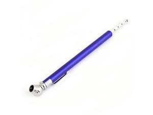 Blue Silver Tone Metal 5.7" Long Pencil Shaped Tire Pressure Gauge for Car Blue Silver Tone Metal 5.7" Long Pencil Shaped Tire Pressure Gauge for Car