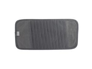 Gray 12 Capability Elastic Band Visor CD Ticket Cards Storage Holder for Car Gray 12 Capability Elastic Band Visor CD Ticket Cards Storage Holder for Car