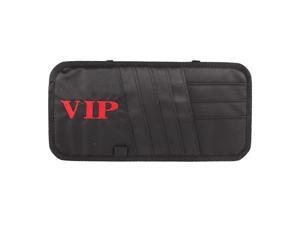 Retangle Black Nylon VIP Print Visor CD Ticket Cards Holder Storage for Car Retangle Black Nylon VIP Print Visor CD Ticket Cards Holder Storage for Car