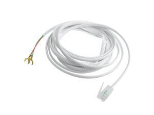 Home Office Spade Lug to 6P2C RJ11 Telephone Line Cable White Home Office Spade Lug to 6P2C RJ11 Telephone Line Cable White