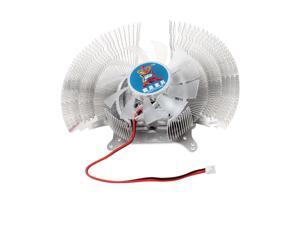 DC 12V 18dB 3000RPM Silver Tone Clear 2 Pins Computer VGA Heatsink Cooling Fan DC 12V 18dB 3000RPM Silver Tone Clear 2 Pins Computer VGA Heatsink Cooling Fan