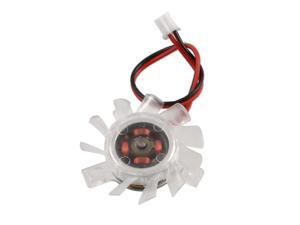4cm Dia 2 Pin Connector Plastic Computer Video Card Heatsink Cooler Fan Clear 4cm Dia 2 Pin Connector Plastic Computer Video Card Heatsink Cooler Fan Clear